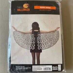 New in Package Raven Wings  One size Costume Dress Up